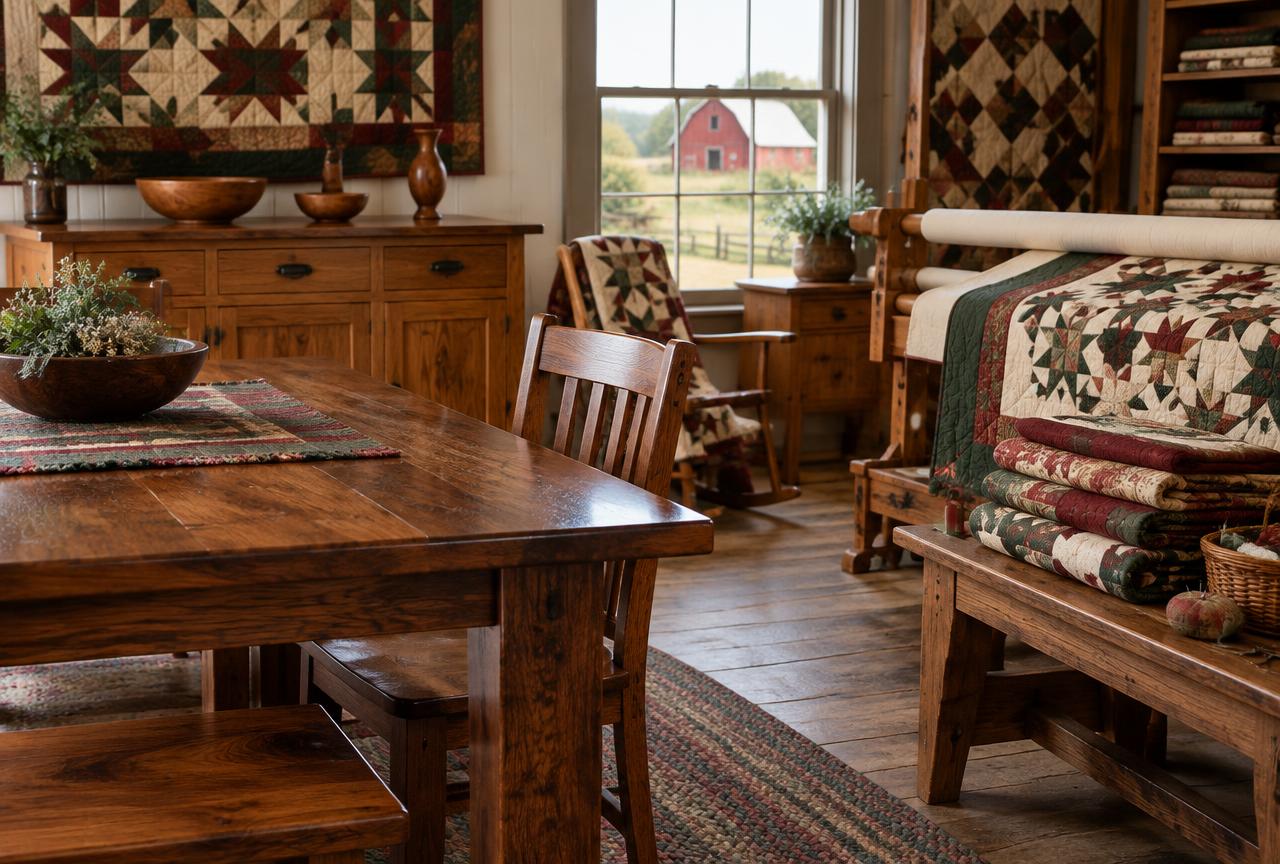 Handcrafted furniture and crafts