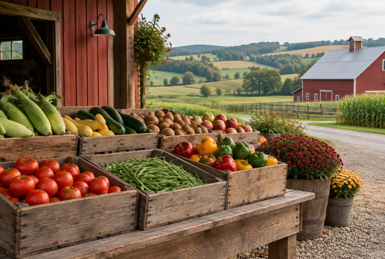Farmland in Holmes County, Ohio